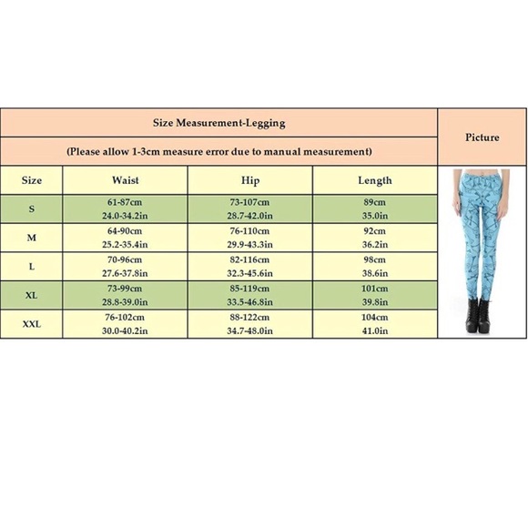 Cotton/Spandex Leggings with Bone/Skeleton Pattern - Picture 7 of 7